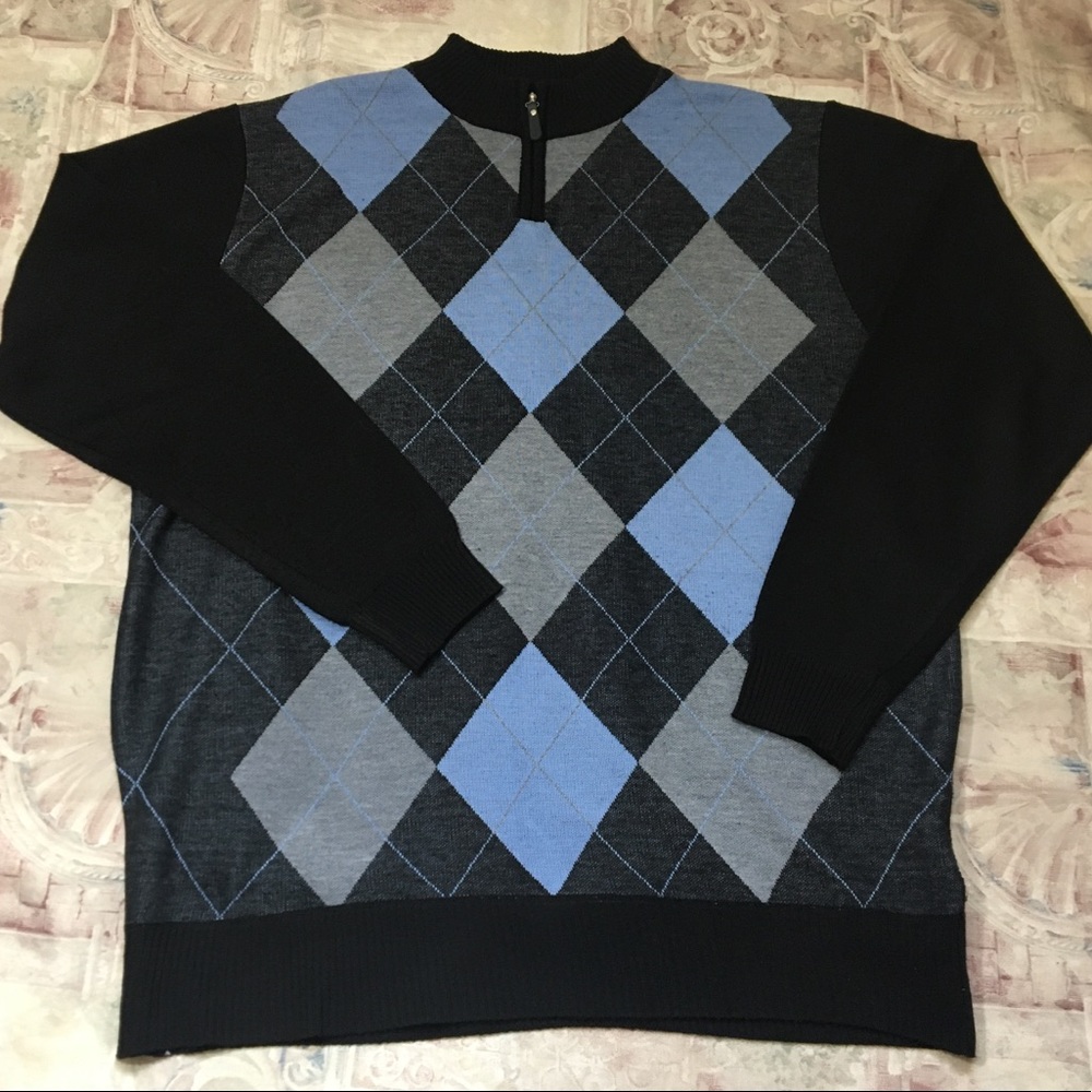 Red Ape Argyle Sweater Size 2X